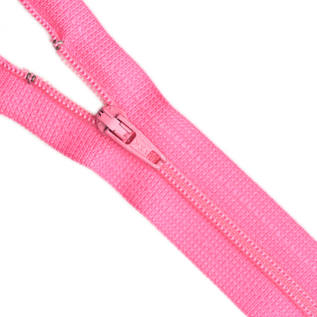 YKK NYLON CLOSED-END ZIP NO.3 COL 515 DEEP PINK