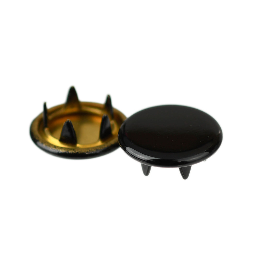 11MM METAL PRONG SNAP CAP ASSORTED COLOURS