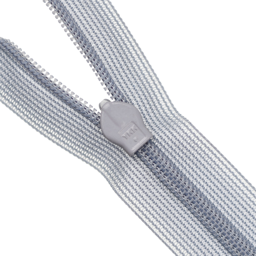 YKK INVISIBLE MESH ZIP COL 195 PIGEON GREY