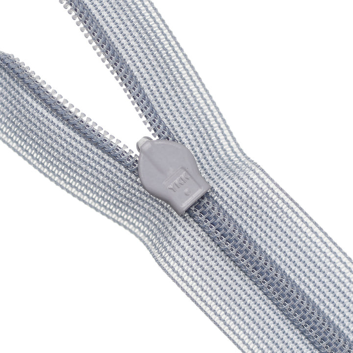 YKK INVISIBLE MESH ZIP COL 195 PIGEON GREY