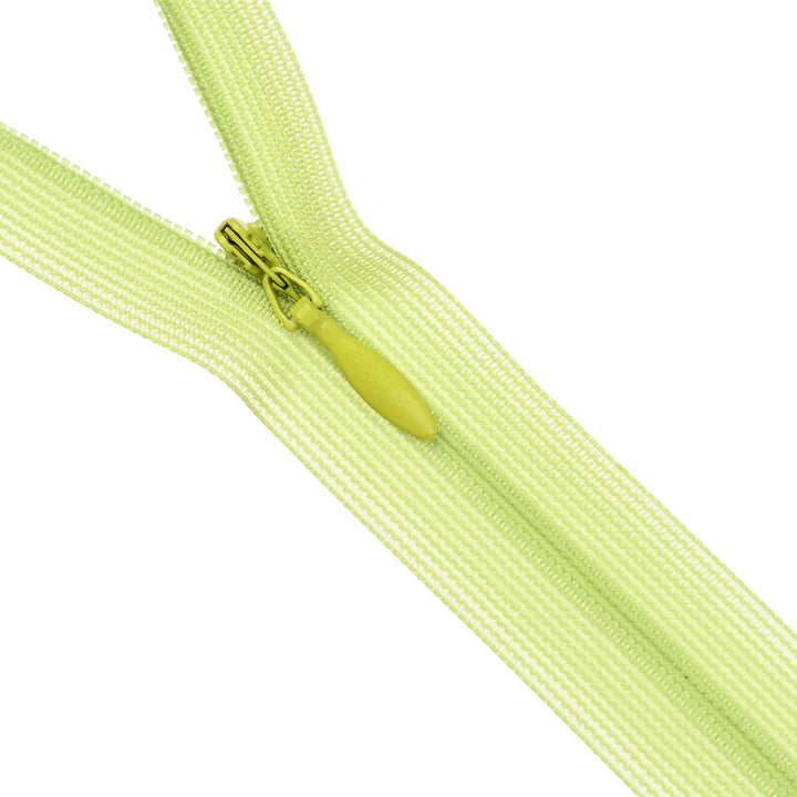 YKK INVISIBLE MESH ZIP COL 874 SPRING GREEN