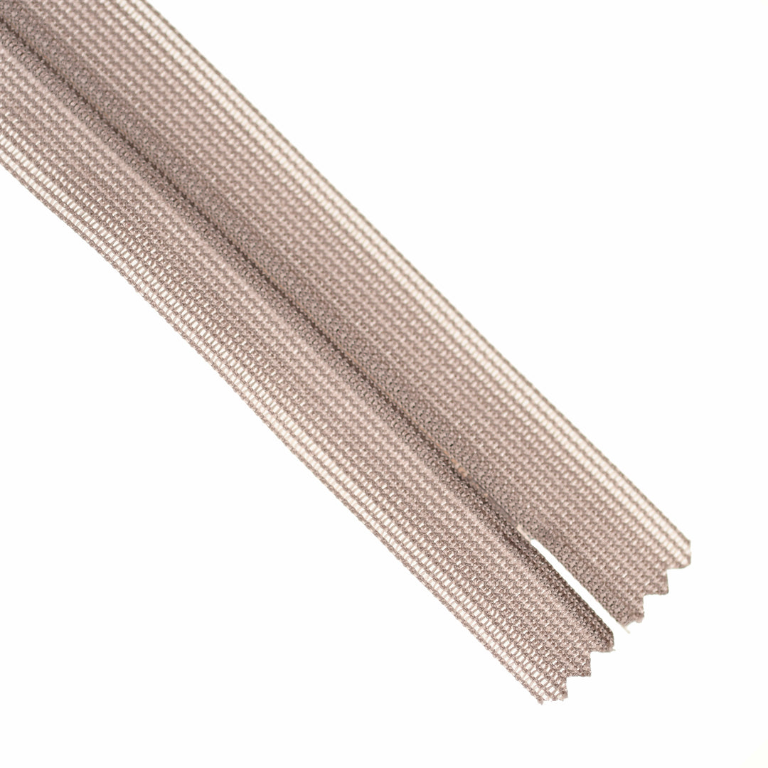 YKK INVISIBLE MESH ZIP COL 327 WARM TAUPE