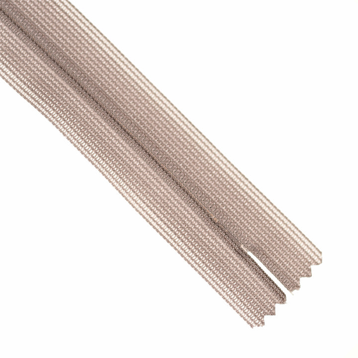 YKK INVISIBLE MESH ZIP COL 327 WARM TAUPE