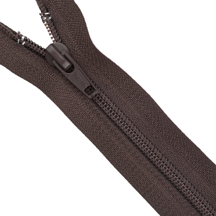 NYLON OPEN-END ZIP NO.5 COL COCOA