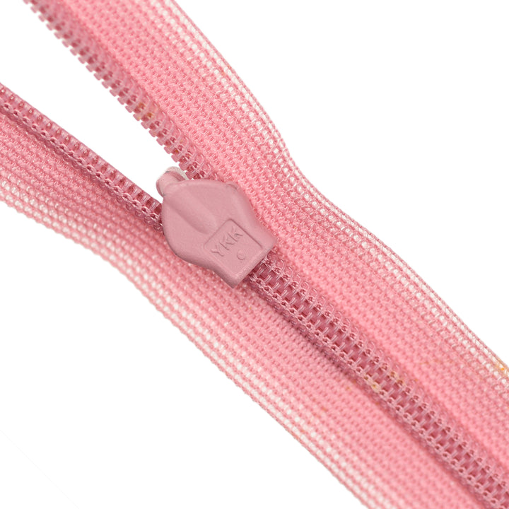 YKK INVISIBLE MESH ZIP COL 070 ANTIQUE PINK