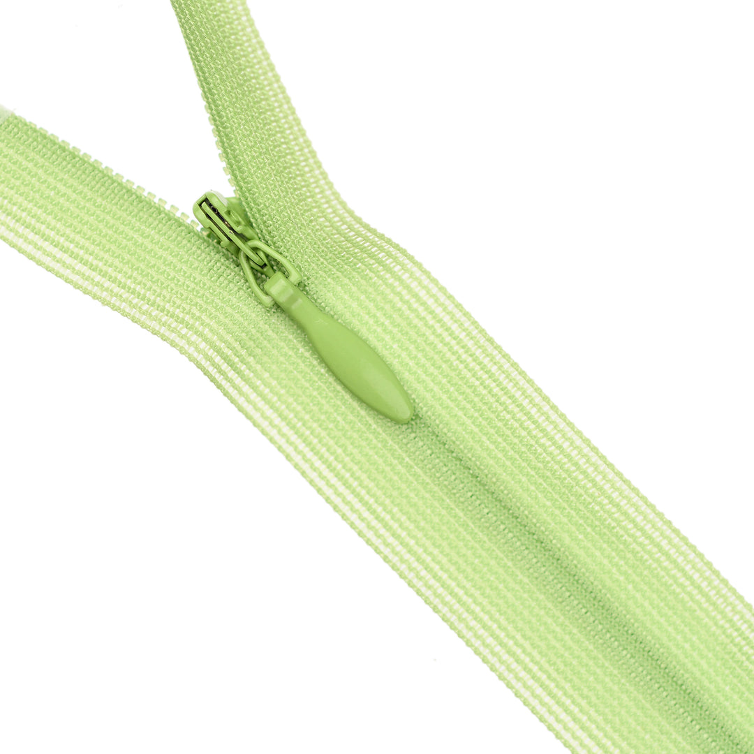 YKK INVISIBLE MESH ZIP COL 041 GRASSY GREEN