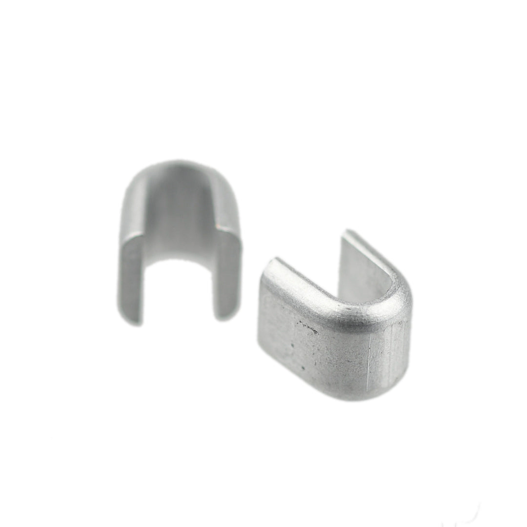 PLASTIC TOP STOP FOR VISLON ZIPS - SILVER