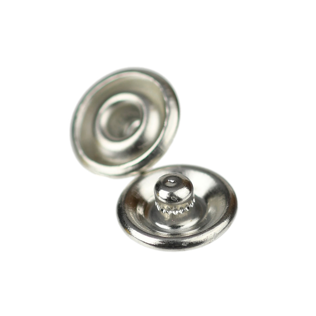 METAL SNAP STUD SILVER