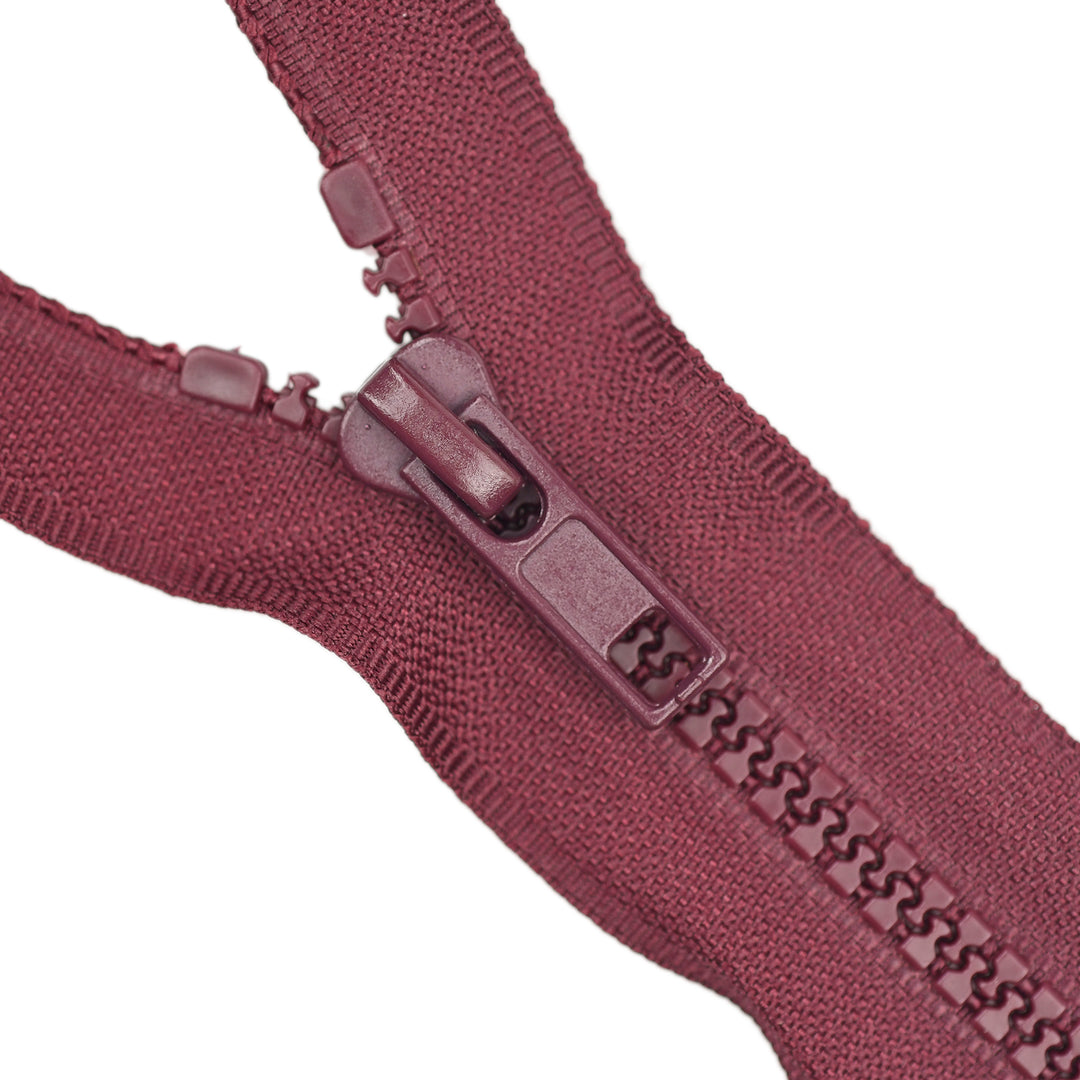 CHUNKY CLOSED-END ZIP NO.5 COL BURGUNDY