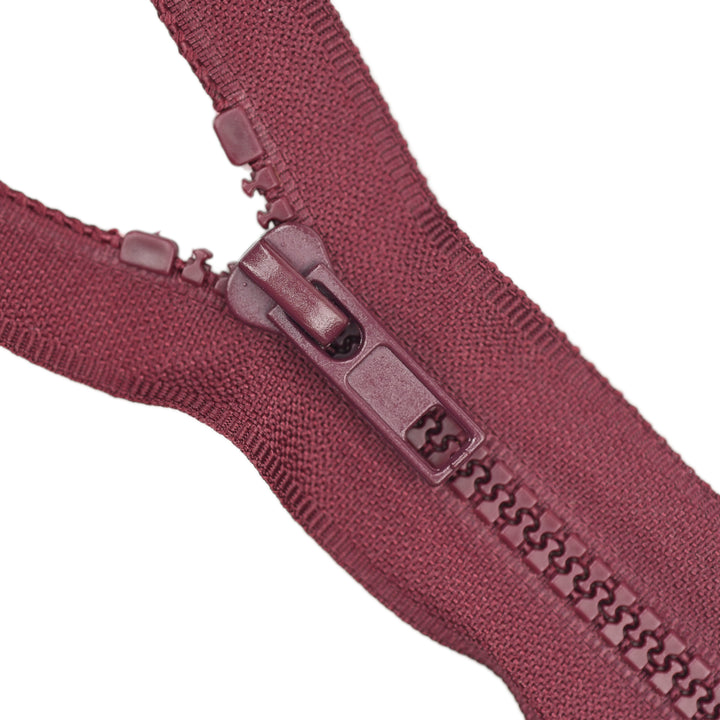 CHUNKY CLOSED-END ZIP NO.5 COL BURGUNDY