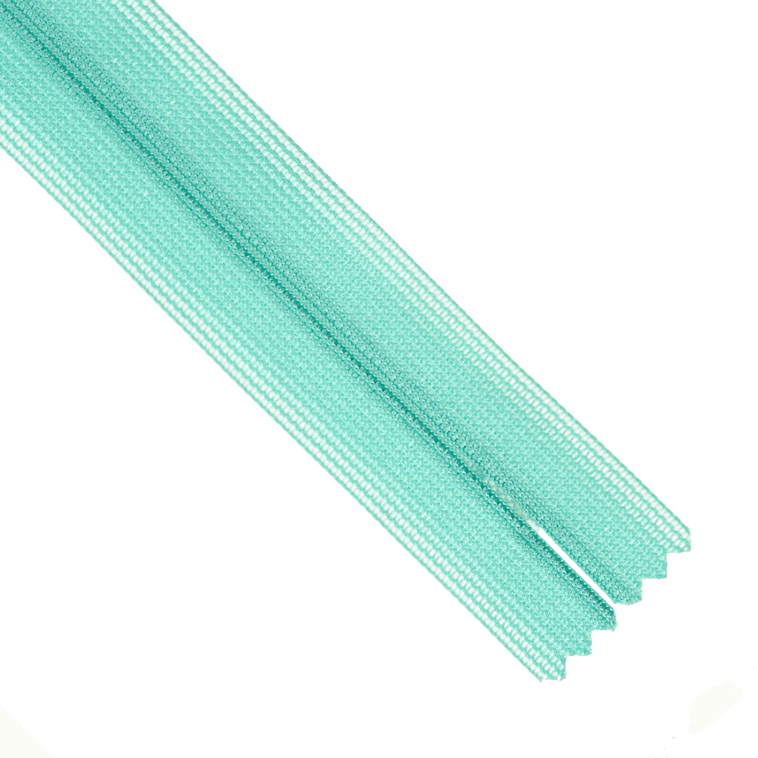YKK INVISIBLE MESH ZIP COL 049 RICH AQUA