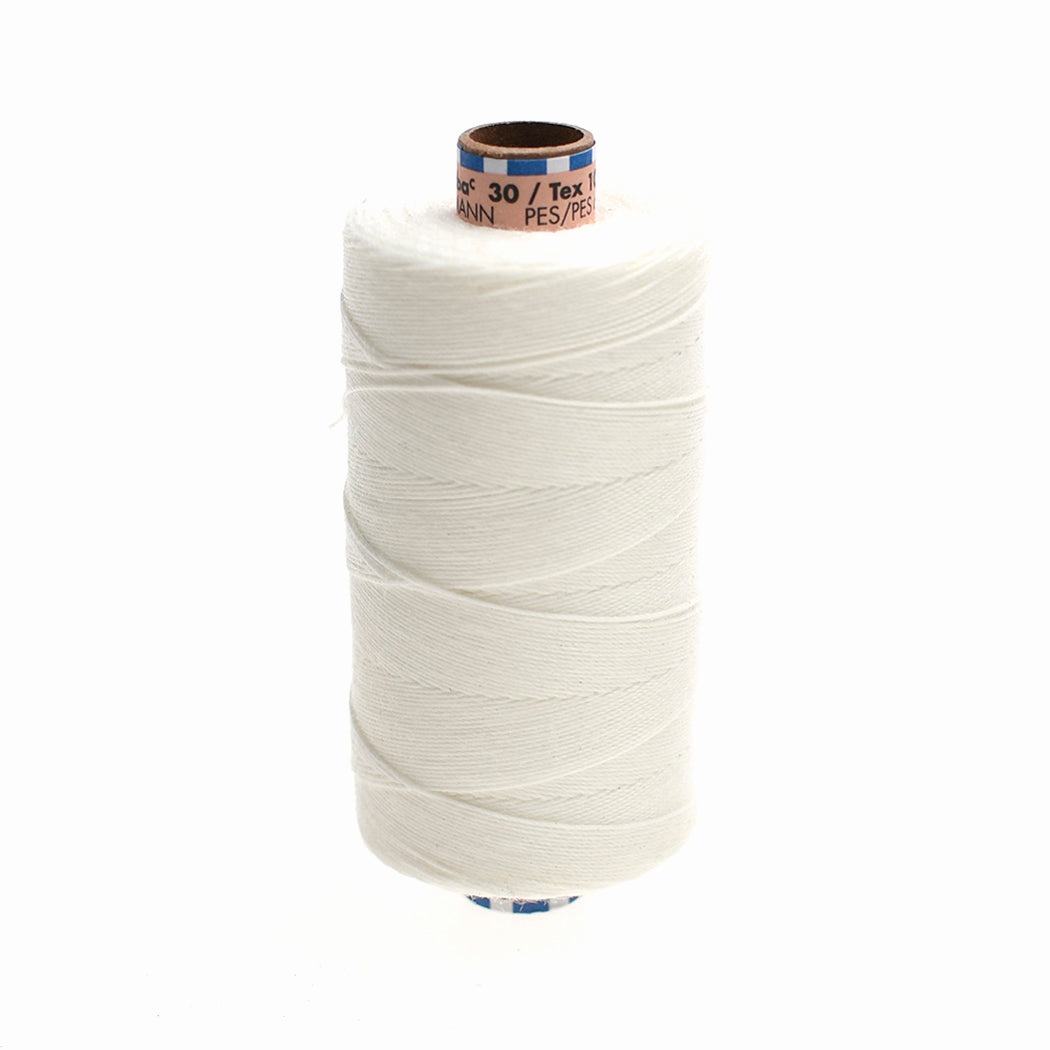 SABA TKT 30 SEWING & TOPSTITCHING THREAD FOR HEAVY FABRICS COL 1000 NATURAL WHITE