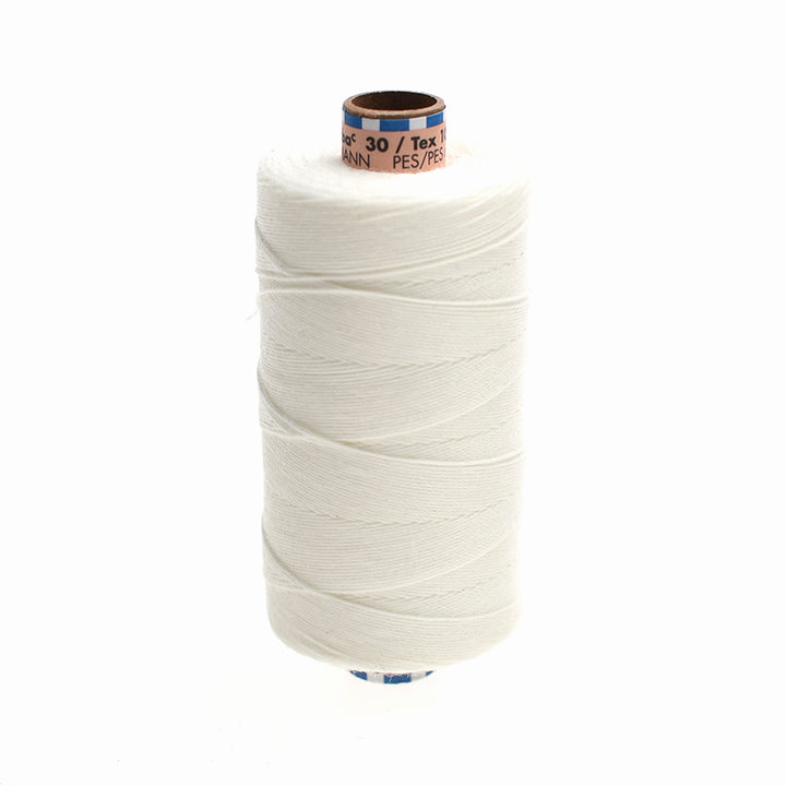 SABA TKT 30 SEWING & TOPSTITCHING THREAD FOR HEAVY FABRICS COL 1000 NATURAL WHITE