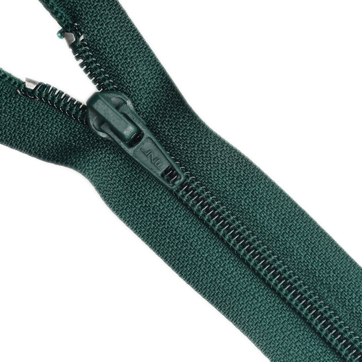NYLON OPEN-END ZIP NO.5 COL BOTTLE GREEN