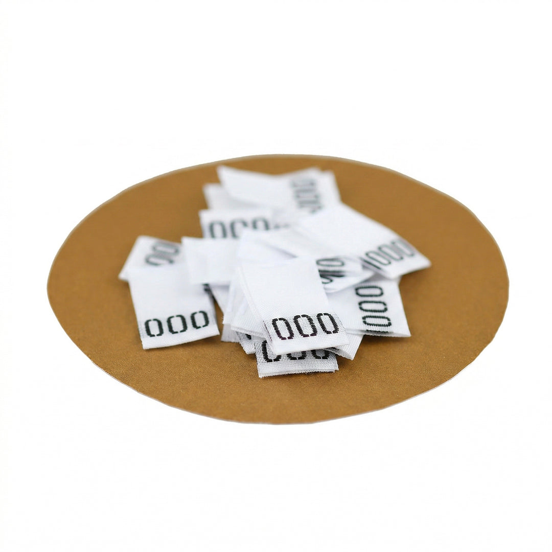 WOVEN SIZE LABEL SIZE 000
