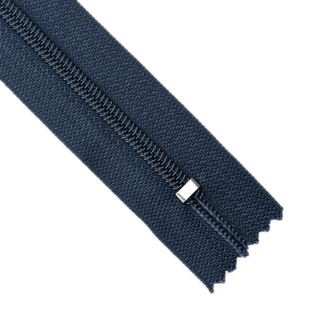 NYLON CLOSED-END NO.5 ZIP COL NAVY