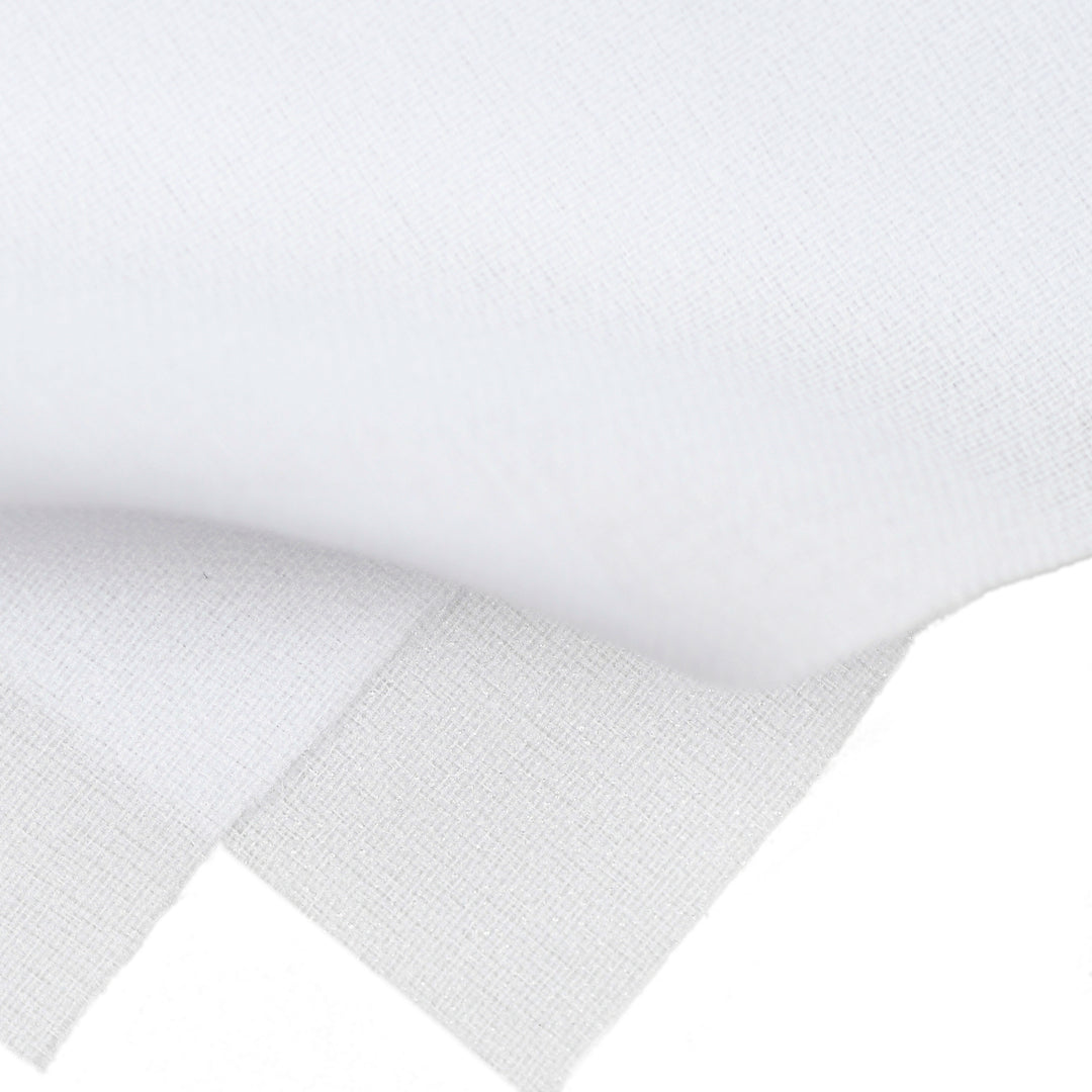 White Soft Fusing 122cm Extra-Lightweight Mv9111 Sheer Woven Fusing 30gsm White ...
