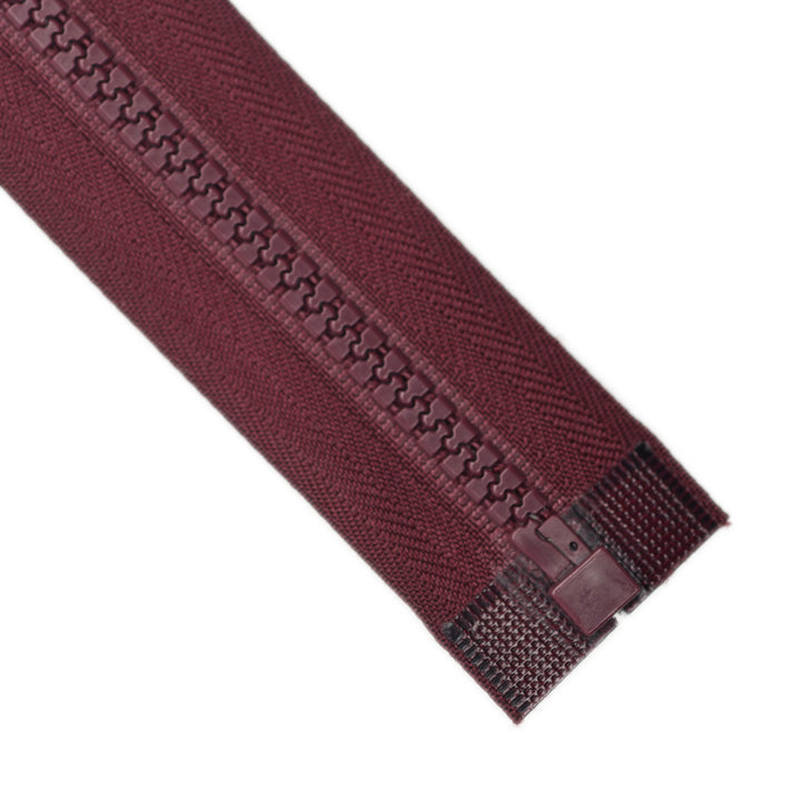 CHUNKY OPEN-END ZIP NO.5 COL BURGUNDY