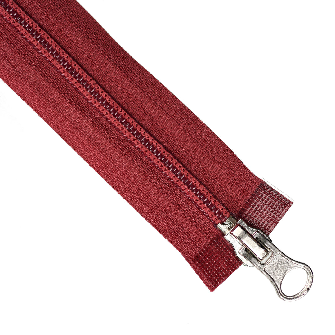 NYLON NO.5 OPEN-END TWO-WAY ZIP COL GARNET