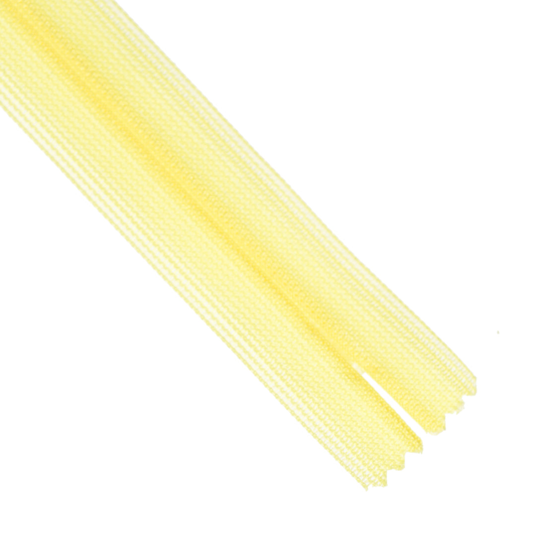 YKK INVISIBLE MESH ZIP COL 802 LEMON