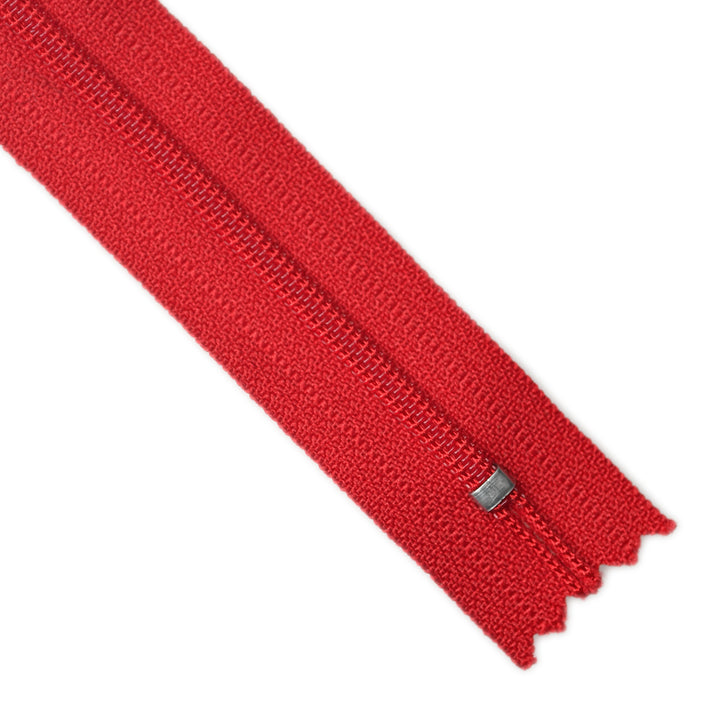 YKK NYLON CLOSED-END ZIP NO.3 COL 519 RED