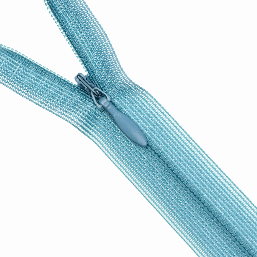 YKK INVISIBLE MESH ZIP COL 555 AIR FORCE BLUE