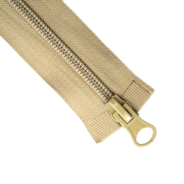 NYLON NO.5 OPEN-END TWO-WAY ZIP COL ICED COFFEE