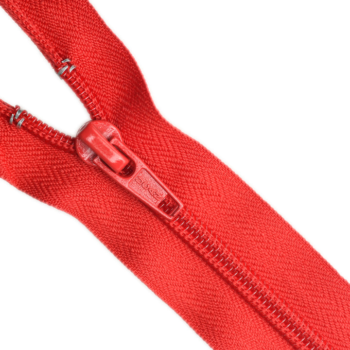 NYLON OPEN-END ZIP NO.5 COL RED