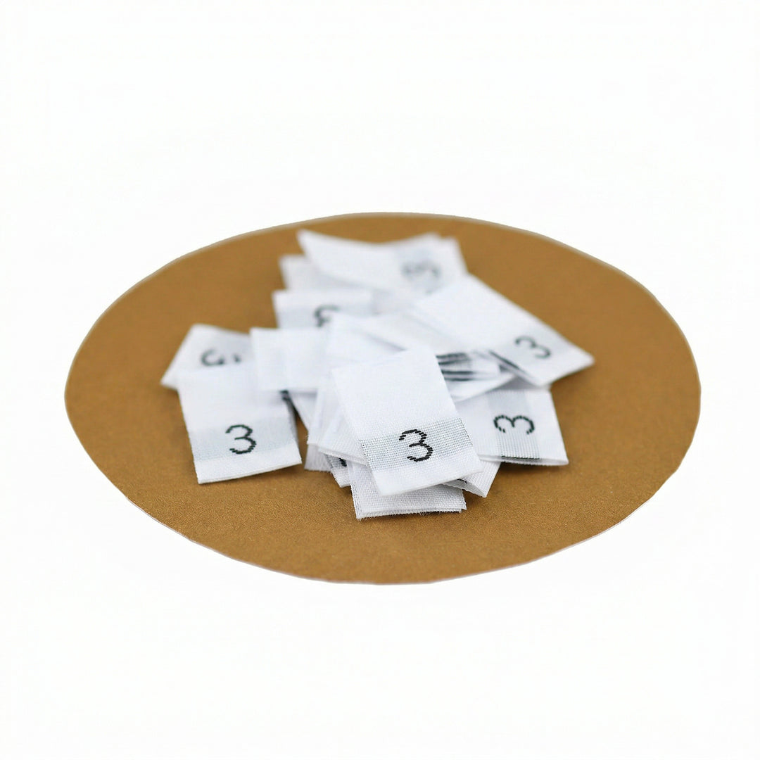 WOVEN SIZE LABEL SIZE 3