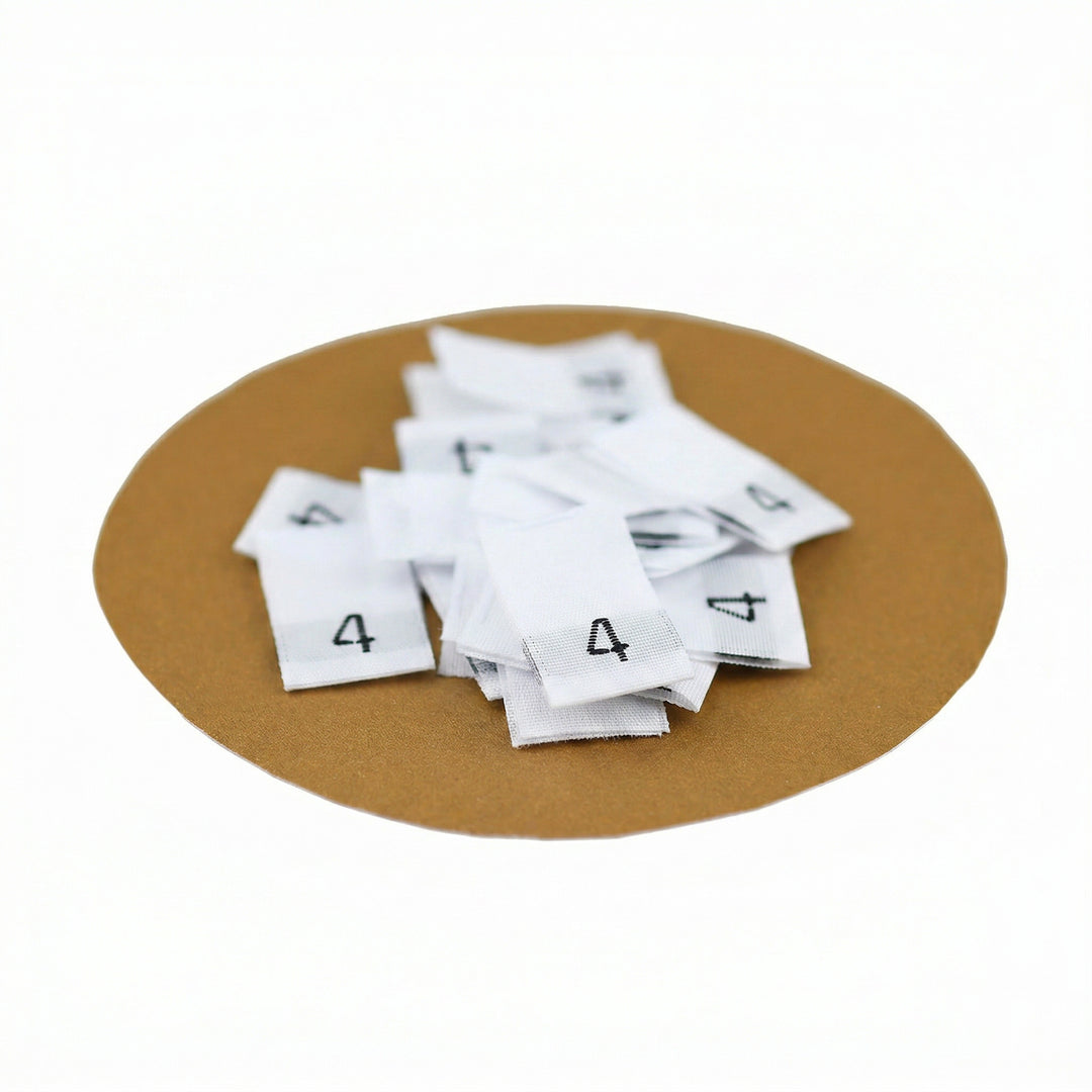 WOVEN SIZE LABEL SIZE 4