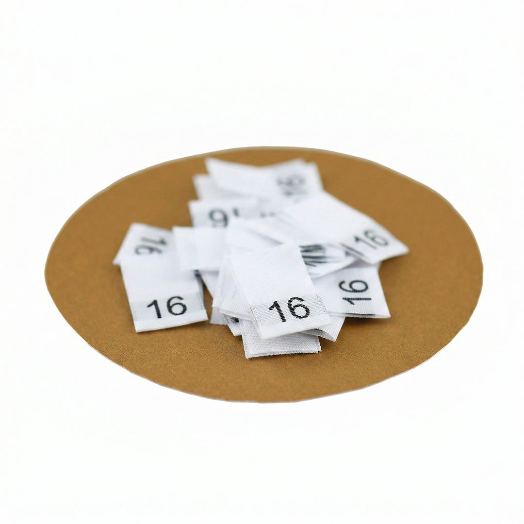 WOVEN SIZE LABEL SIZE 16