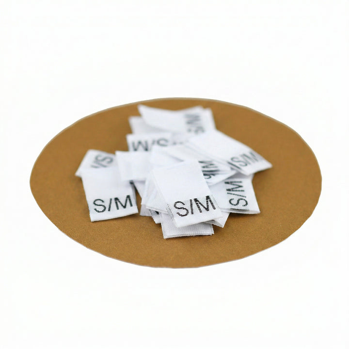 WOVEN SIZE LABEL SIZE S/M