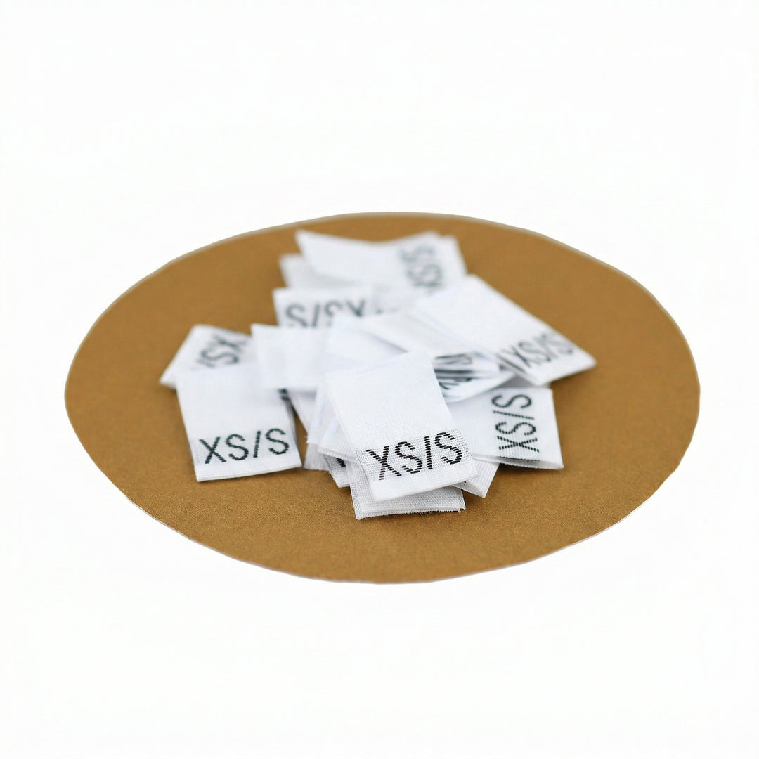WOVEN SIZE LABEL SIZE XS/S
