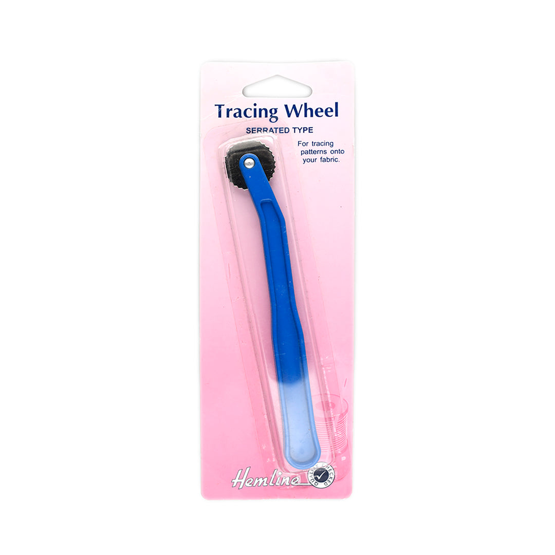 SERRATED TRACING WHEEL WITH PLASTIC HANDLE