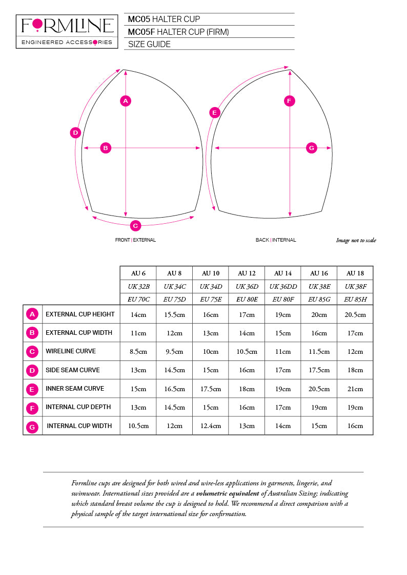 STYLE MC05 HALTER BRA CUP BLACK