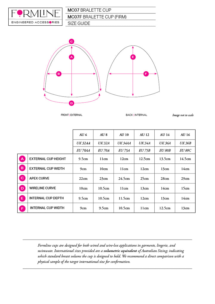 STYLE MC07F FIRM BRALETTE BRA CUP WHITE