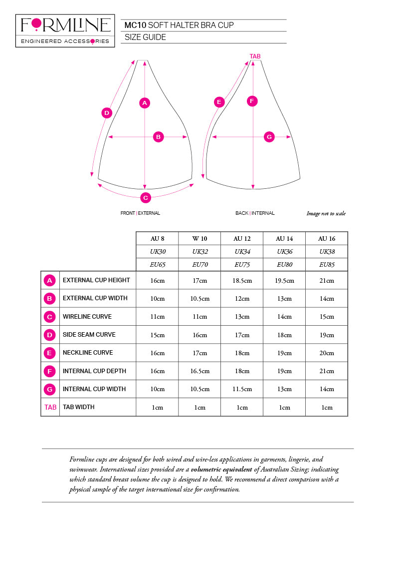 STYLE MC10 SOFT HALTER BRA CUP WHITE