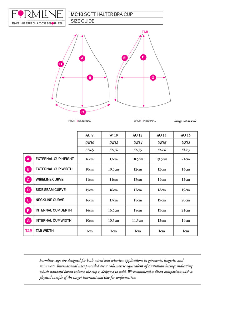 STYLE MC10 SOFT HALTER BRA CUP WHITE