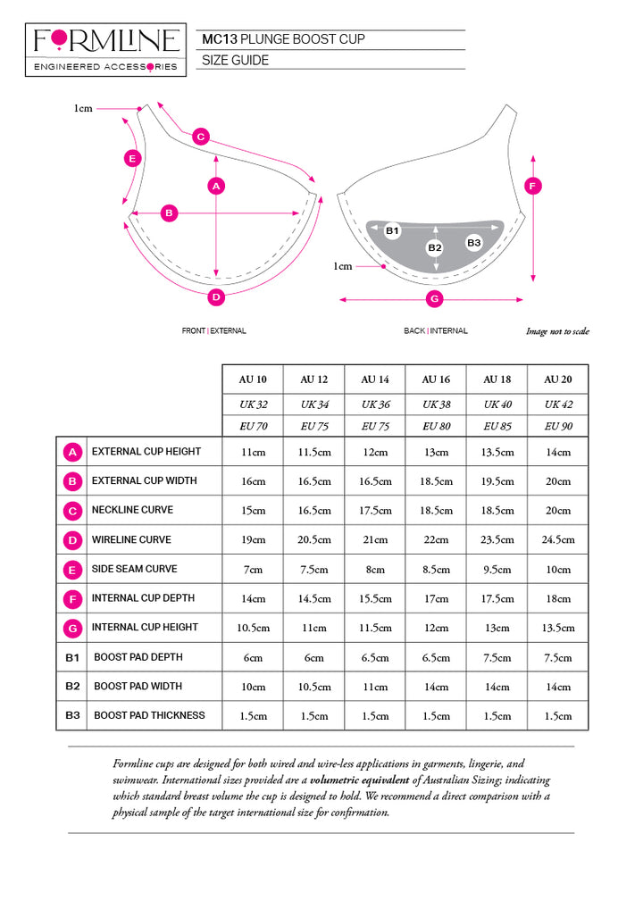 STYLE MC13 PLUNGE BOOST BRA CUP BLACK