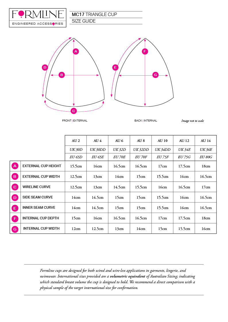 STYLE MC17 TRIANGLE BRA CUP  BLACK