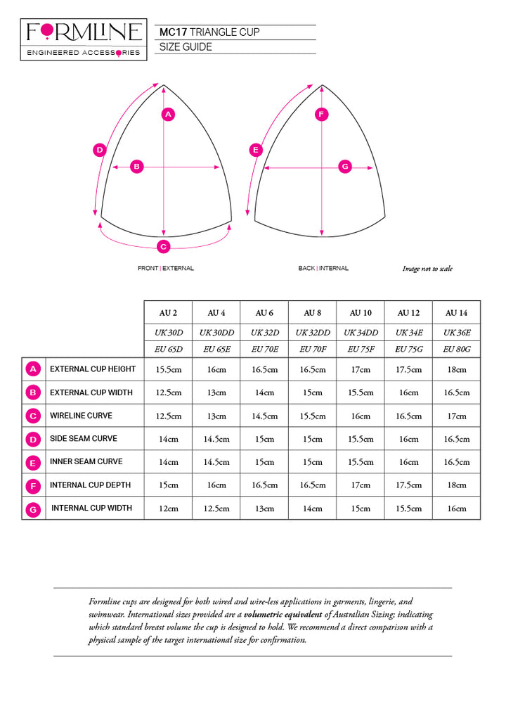 STYLE MC17 TRIANGLE BRA CUP  BLACK