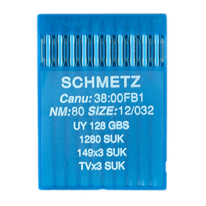 MEDIUM BALL-POINT COVERSTITCH MACHINE NEEDLES CANU 38:00FB1