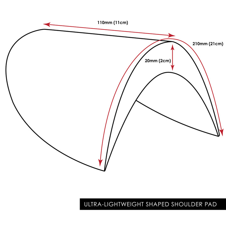 ULTRA-LIGHTWEIGHT STRUCTURED SHOULDER PAD