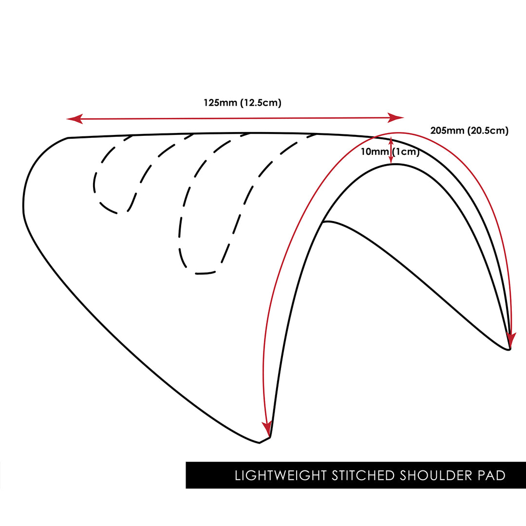 LIGHTWEIGHT STITCHED SHOULDER PAD
