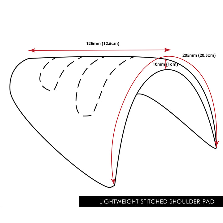 LIGHTWEIGHT STITCHED SHOULDER PAD