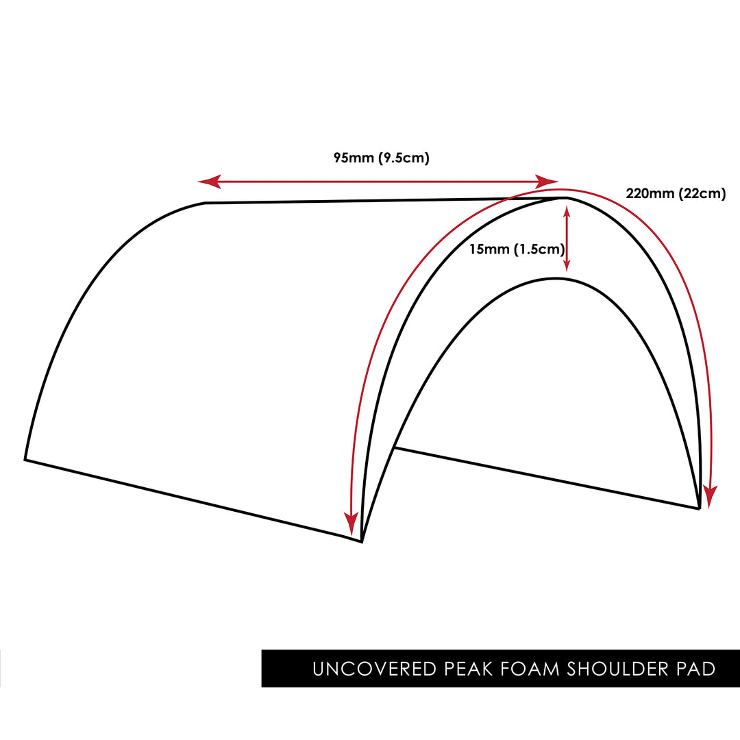 UNCOVERED FOAM SHOULDER PAD