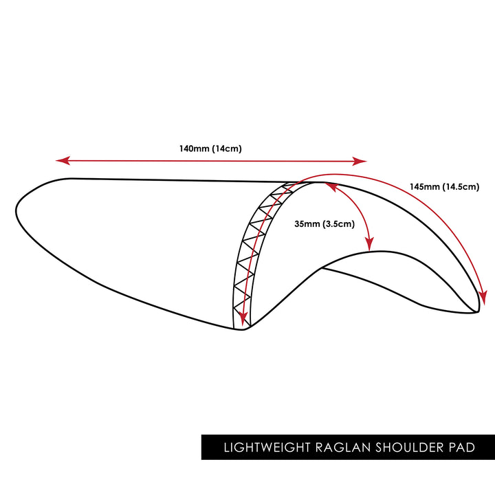 LIGHTWEIGHT RAGLAN SHOULDER PAD