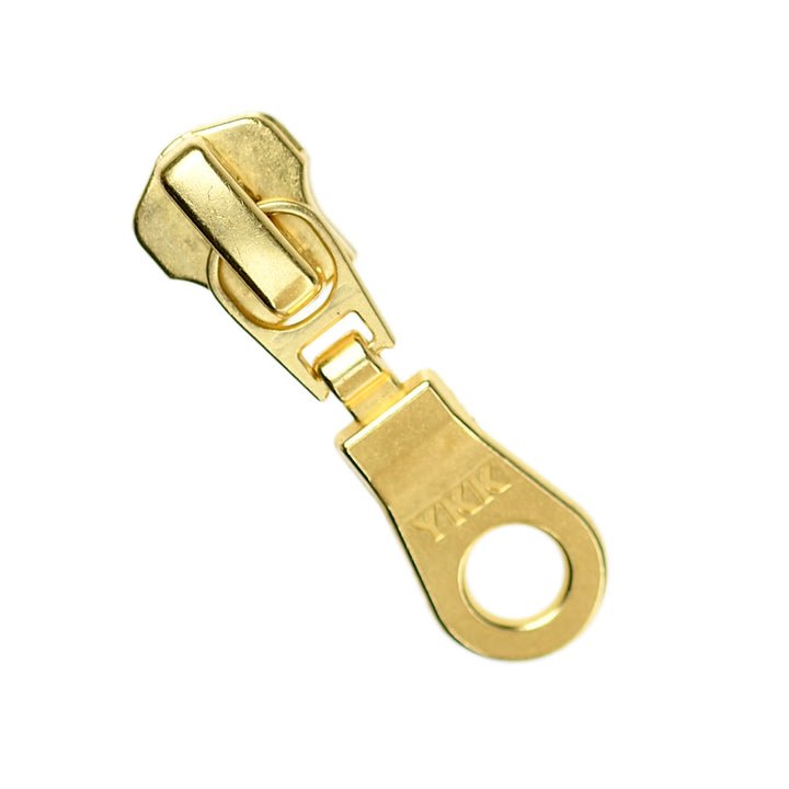 DONUT-DROP SLIDER FOR YKK METAL ZIPS -  GOLD