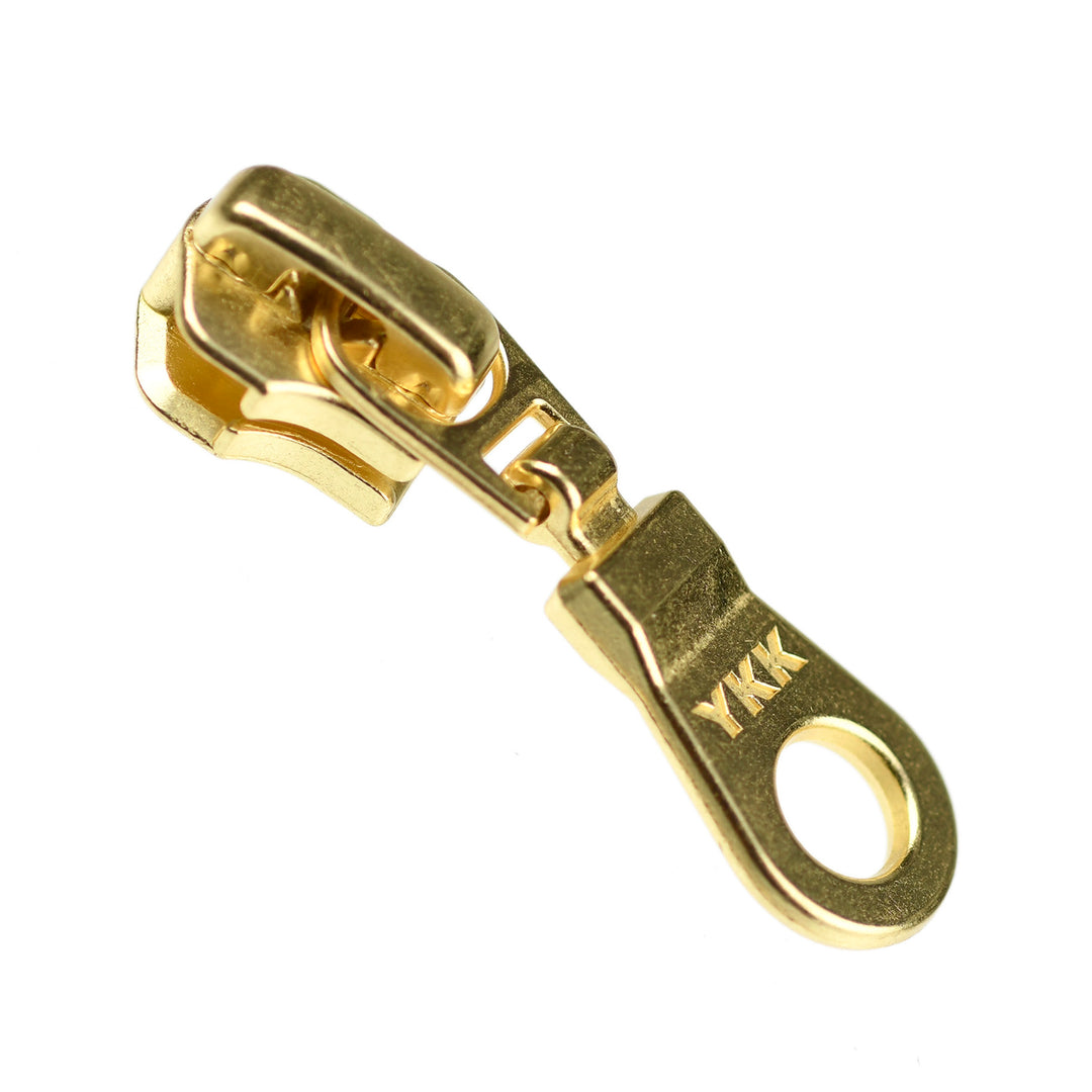 DONUT-DROP SLIDER FOR YKK METAL ZIPS -  GOLD