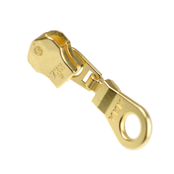 DONUT-DROP SLIDER FOR YKK METAL ZIPS -  GOLD
